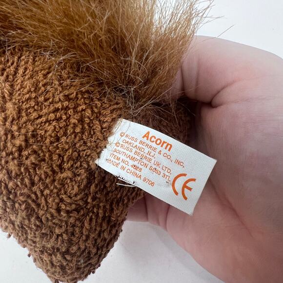Russ Home Buddies Sniffy Mouse Acorn Squirrel Terry Cloth Sensory Beanie Set - Picture 8 of 9